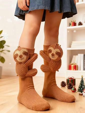 3D sloth socks