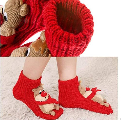 3D chrismas deer socks