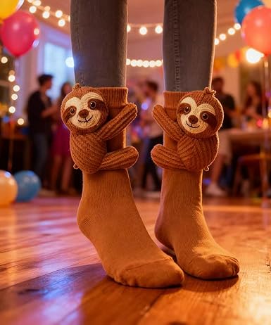 3D sloth socks