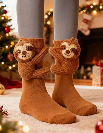 3D sloth socks