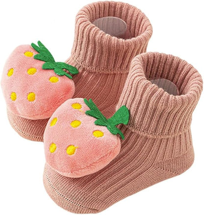 3d strawberry socks