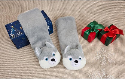 3d wolf socks