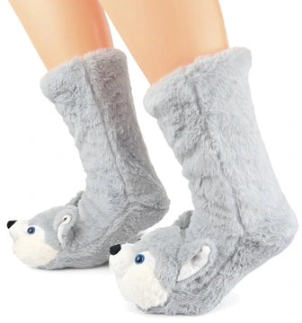 3d wolf socks