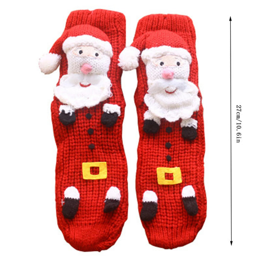 3d santa socks for kids