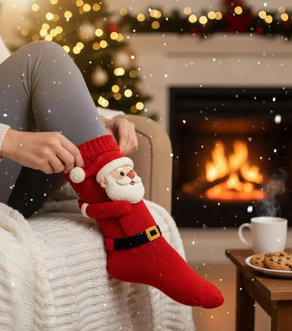 3D Santa Socks